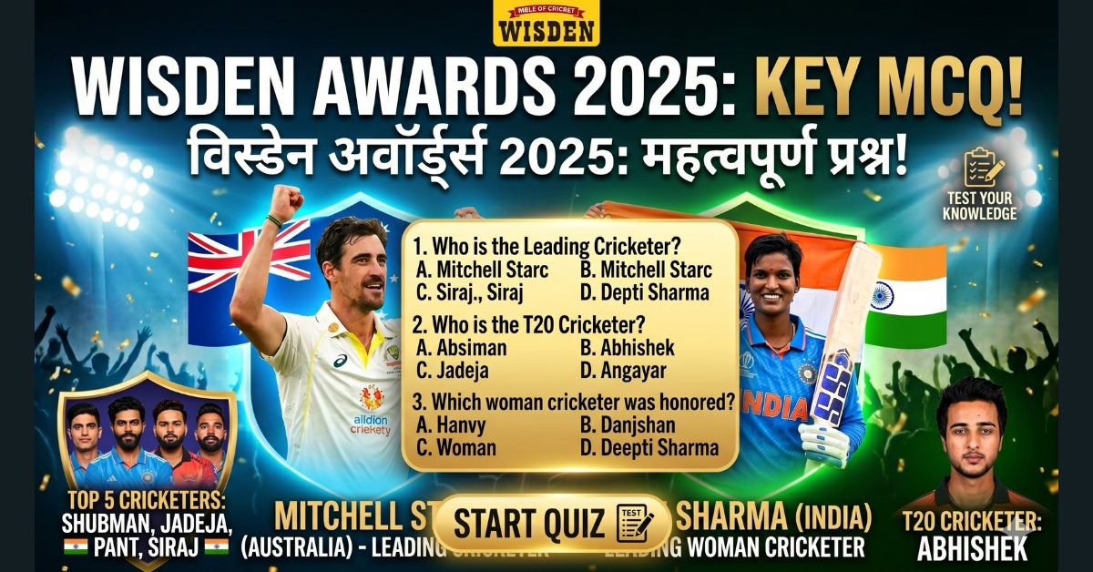 Wisden Awards 2025 Highlights: Leading Cricketers & Top Performers